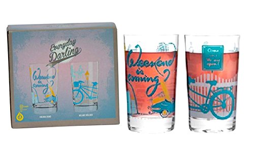 RITZENHOFF Everyday Darling Softdrinkglas , 2ER-SET Design Softdrink-/Wasser-/Trink Glas , V. Romo & M. Wüllner, A0373610 von RITZENHOFF