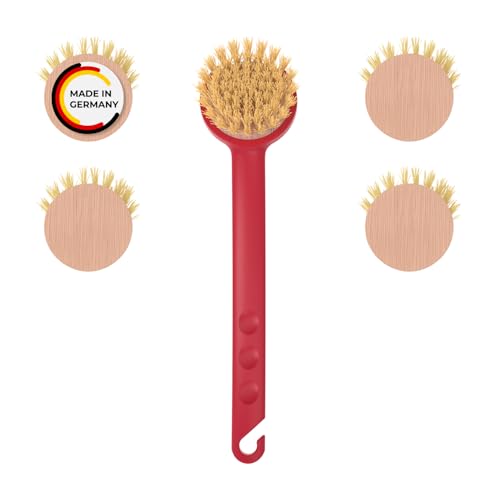 Rival 6er Set Spülbürste Euro-Line mit 5 Wechselköpfen aus Buchenholz rot – Spülbürste mit Borsten aus Fiber – Geschirrbürste für die Küche – Spülbürsten Set – auswechselbare Bürstenköpfe Rival 6er Set Spülbürste Euro-Line mit 5 Wechselköpfen aus Buchenholz rot – Spülbürste mit Borsten aus Fiber – Geschirrbürste für die Küche – Spülbürsten Set – auswechselbare Bürstenköpfe von RIVAL
