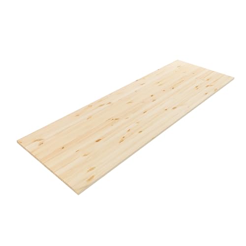 RIVERBANK Kiefernholz Küchenarbeitsplatte | Stabile Arbeitsfläche für Küche, Werkbank und DIY-Projekte | Massivholzplatte (Kiefernholz, 1400x700x20mm) von RIVERBANK