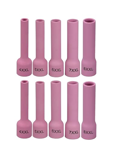 RIVERWELD TIG-Aluminiumoxid-Düsenkeramikbecher 8XXL# 12,5mm 53N61S, 7XXL# 11mm 53N61, 6XXL# 9,5mm 53N60, 5XXL# 8mm 53N59, 4XXL# 6,5mm 53N58 für SR WP 9 17 18 20 25 26 WIG-Schweißbrenner 10 Stück RIVERWELD TIG-Aluminiumoxid-Düsenkeramikbecher 8XXL# 12,5mm 53N61S, 7XXL# 11mm 53N61, 6XXL# 9,5mm 53N60, 5XXL# 8mm 53N59, 4XXL# 6,5mm 53N58 für SR WP 9 17 18 20 25 26 WIG-Schweißbrenner 10 Stück von RIVERWELD