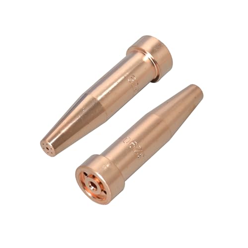 RIVERWELD Acetylen-Schneidspitzen 6290 Größe 2 & 6290-2 für Sauerstoff-Sauerstoff-Schneidbrenner aus Kupfer PK2 von RIVERWELD