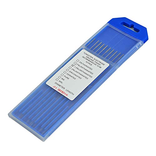 RIVERWELD WIG-Schweißung Wolframelektrode mit 1,5% Lanthan WL15 Gold Spitzen 1,0x150mm Packung von 10 von RIVERWELD