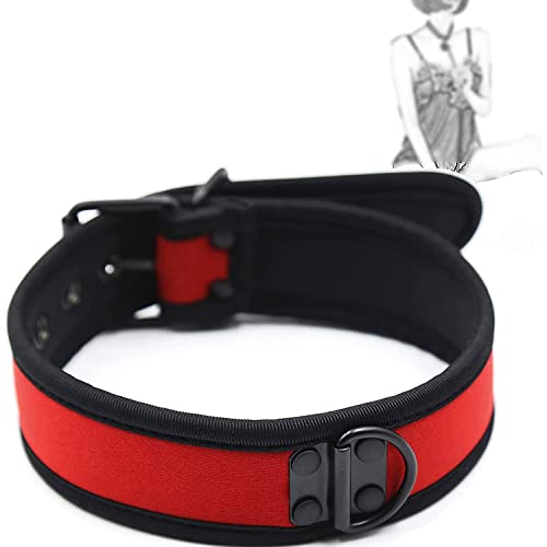RIVILA Bondage Halsband Choker sm Kragen Collar mit Ring Einstellbar Halsbänder Sklaven Erotik Spiel Fetisch Fesseln Sex Spielzeug für Frauen Paare Anfänger,Rot RIVILA Bondage Halsband Choker sm Kragen Collar mit Ring Einstellbar Halsbänder Sklaven Erotik Spiel Fetisch Fesseln Sex Spielzeug für Frauen Paare Anfänger,Rot von RIVILA