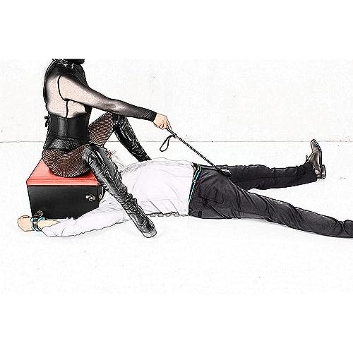 RIVILA SM Domina Bondage Sklave Sex Stuhl mit Handschellen, Erotisches Bondage Fesseln Set Facesitting-Gerät Restraint System BDSM Folter Cosplay Sklave Fetisch Sex-Stuhl Für Paare Extrem Sex von RIVILA