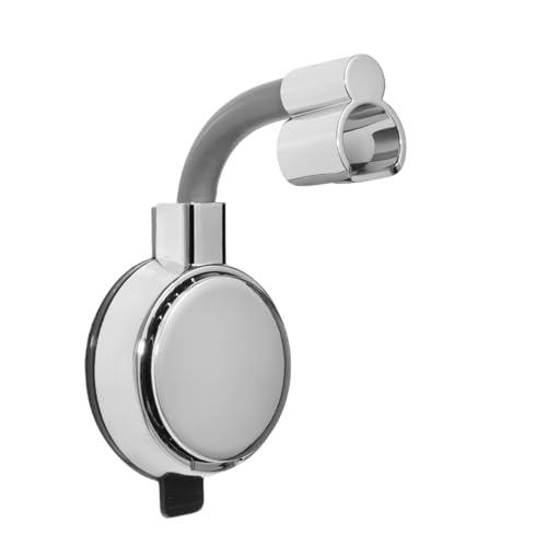 Saugnapf-Handbrausehalter, wiederverwendbar, um 360 Grad drehbar, verstellbar, Wandhalterung, Duschstabhalter von RIVOODS