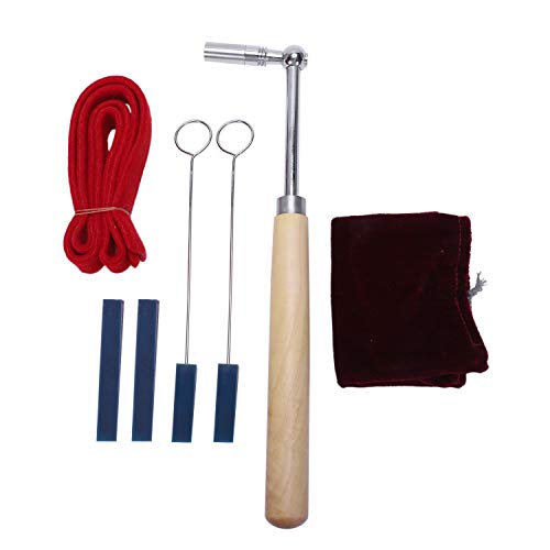 RIYAN Professioneller tragbarer Hebel Jujube Piano Tuning Mute Kit und Koffer Piano Tuning Lever Kit Mute Hammer DIY Set Piano von RIYAN