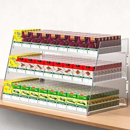 Wandmontierter Convenience Store Zigarettenregal，automatischer Zigarettenschieber-tablett-tabak-ausstellungsstand，einzelhandelsgeschäft Acryl Auto Push Zigarettenschachtel Rack von RIYIFANRONG111