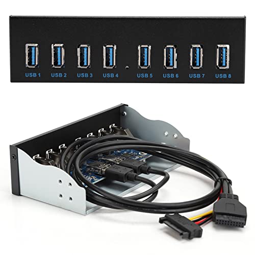 Die Optische Antriebserweiterung der USB Frontplatte mit Acht USB3.0 -Anschlüssen für PC -Computer Die Optische Antriebserweiterung der USB Frontplatte mit Acht USB3.0 -Anschlüssen für PC -Computer von RIZGHWOY