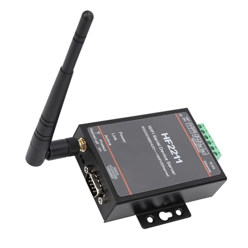 HF2211 Serial Server RS232/485/422 A WiFi & Ethernet DTU-Netzwerkkommunikation 5-36VDC mit Breitem Spannungsbereich von RIZGHWOY
