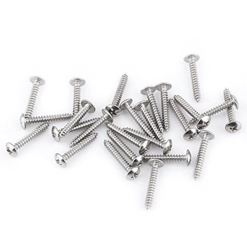 RIZGHWOY 200pcs M3 304 Edelstahl -Selbstkippschrauben Sortiment Kit Holzschrauben Metallschrauben Möbelschrauben mit Pfanne Flachem (Facher selbstköpfige Schrauben) von RIZGHWOY