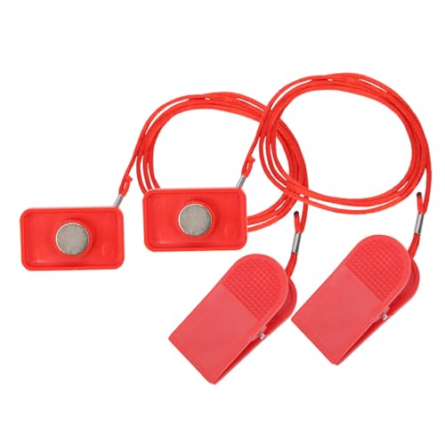 RIZGHWOY 2PCS -Laufband -Sicherheitsschlüsselmagnetschalter Schloss mit Automatischer Schutzclip Zum Laufenden Maschinen Laufband Sicherheitsstoppschalter RIZGHWOY 2PCS -Laufband -Sicherheitsschlüsselmagnetschalter Schloss mit Automatischer Schutzclip Zum Laufenden Maschinen Laufband Sicherheitsstoppschalter von RIZGHWOY
