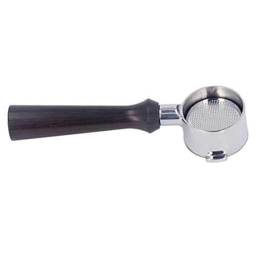 RIZGHWOY 51mm Bodenloser Portafilter Nackter Porta Filter 2 Ohr Griff mit Edelstahl-Filter Korb für EC0310 (F Sandelholz) von RIZGHWOY