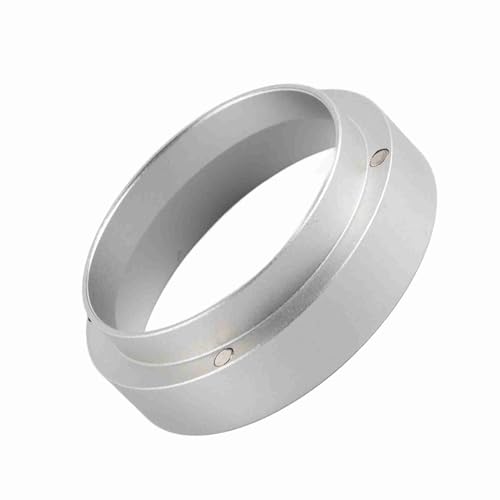 RIZGHWOY 58 Mm Aluminium Universal Kaffee Dosierungsring -Trichter Präzisionsersatz für Handgemachte Kaffee Barista Leichtes Tragbar (SILVER) von RIZGHWOY