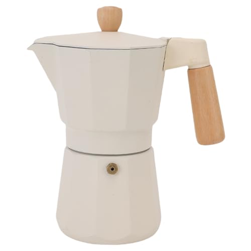 RIZGHWOY Aluminiumlegierung 6 Tasse Mocha -Topf -Buche Griff Schnelles Brauen für Gasleitungsherd 300 Ml RIZGHWOY Aluminiumlegierung 6 Tasse Mocha -Topf -Buche Griff Schnelles Brauen für Gasleitungsherd 300 Ml von RIZGHWOY