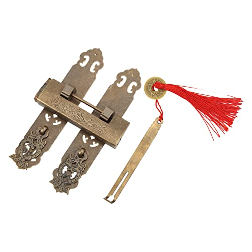 RIZGHWOY Antike Chinesische Messingschrank Schloss Set Vintage -Stil für Holzkästen Werkzeugkästen, Ideales DIY -Kunsthandwerk RIZGHWOY Antike Chinesische Messingschrank Schloss Set Vintage -Stil für Holzkästen Werkzeugkästen, Ideales DIY -Kunsthandwerk von RIZGHWOY