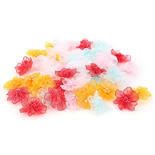 RIZGHWOY Dekoration von Farbenfrohen DIY -Blumen Künstliche Blumen Handgefertigt für Dekorationen von Home Wedding Feast Auto, 50 PCs Polose Accessoires von RIZGHWOY