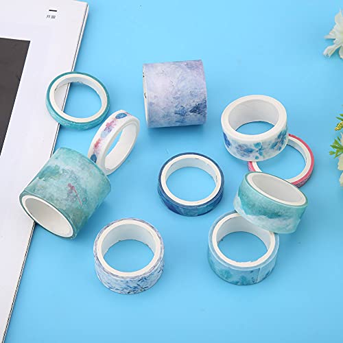RIZGHWOY Dekoratives Klebeband Set Schöner Aufkleber Langlebiger DIY -Handwerk für Scrapbooking -Klebeband Enthusiasten (Vergesslicher Fluss Qiushui C01074) von RIZGHWOY