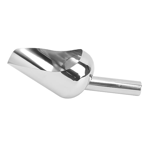 RIZGHWOY Edelstahl Mehrzweck Großer Kapazitätsfutter Scoop für Küchenbar Buffet Party Hochzeit, Ergonomische Eisschaufel für Alle Zutaten (L) von RIZGHWOY