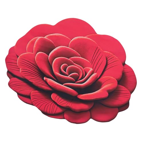 RIZGHWOY Florale Plüsch -Kieselgur -Bodenmatte 3D Realistisches Muster Absorbierende Nicht Ausschlupfe Teppichweiche Recycelte Schwamm Gummi -Rücken Leicht zu Reinigen 47.24x47.24in für (02) von RIZGHWOY