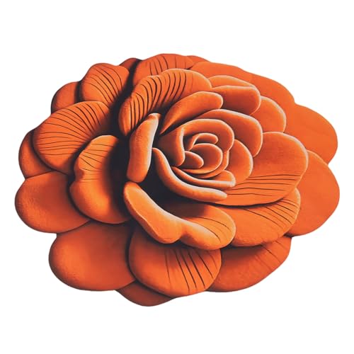 RIZGHWOY Florale Plüsch -Kieselgur -Bodenmatte 3D Realistisches Muster Absorbierende Nicht Ausschlupfe Teppichweiche Recycelte Schwamm Gummi -Rücken Leicht zu Reinigen 47.24x47.24in für (03) von RIZGHWOY