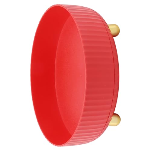 RIZGHWOY Gewürzbox Tablett 360 Grad Rotierende Lagerregal Safe Safe Textured for Kitchen Bad Office (Rot) von RIZGHWOY