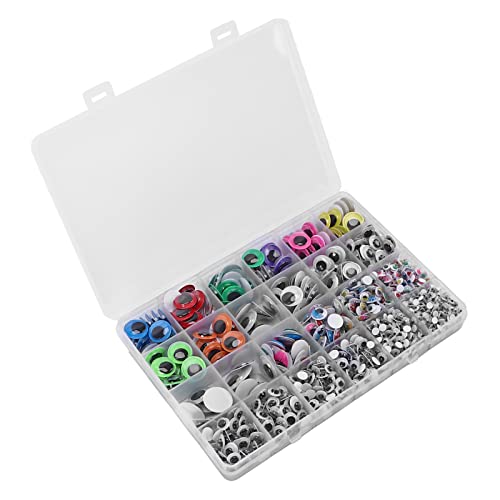 RIZGHWOY Googly Augen Farbenfrohe Selbstklebende Handwerksaugen für DIY Craft Kids Spielzeugpuppe mit Aufbewahrungsbox 1700 Stück, Verschiedene Größen, Plastikmaterial, Breite Anwendung RIZGHWOY Googly Augen Farbenfrohe Selbstklebende Handwerksaugen für DIY Craft Kids Spielzeugpuppe mit Aufbewahrungsbox 1700 Stück, Verschiedene Größen, Plastikmaterial, Breite Anwendung von RIZGHWOY