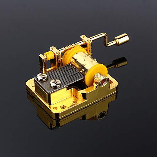 RIZGHWOY Handkurbel Musikbewegungsset - Cool 18 Notizen DIY Mechanische Musikbox für Innenausstattung/Büro oder Handwerkskollektion - Golden Musikbewegung, Langfristiges, ohne Batterie, Ideal für RIZGHWOY Handkurbel Musikbewegungsset - Cool 18 Notizen DIY Mechanische Musikbox für Innenausstattung/Büro oder Handwerkskollektion - Golden Musikbewegung, Langfristiges, ohne Batterie, Ideal für von RIZGHWOY