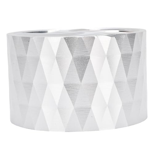 RIZGHWOY Kaffeeverteiler Einstellbare Höhe aus Edelstahl Sogar Kaffeebettstufe für Zuhause Erreicht Einheitliche Extraktion (Silber 53 mm) von RIZGHWOY