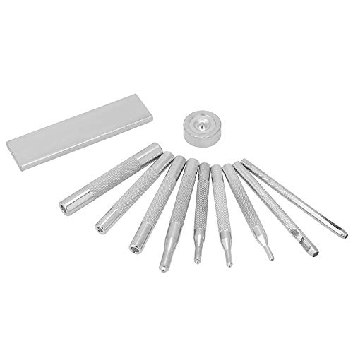 RIZGHWOY Leder -Handwerks -Snap Punch Werkzeug Set Langlebige Kit Zum Handwerk und Zum Heimgebrauch Metall 11PCS Set von RIZGHWOY