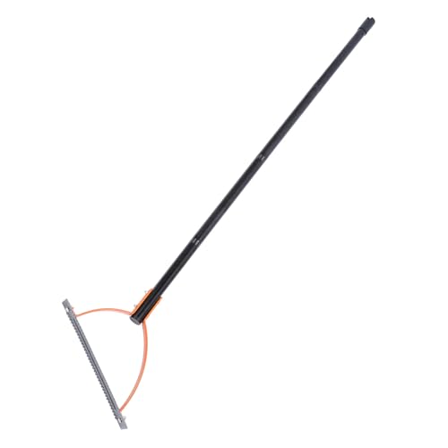 RIZGHWOY Manuelles Graspeitsche Unkraut Cutter 14 Zoll Doppeltschneidiges Gezacktes Blattverstellbares Edelstahlgriff mit 65 Manganstahl für Yards Gardens Rasenfelder Gräben (4 Abschnitte) von RIZGHWOY