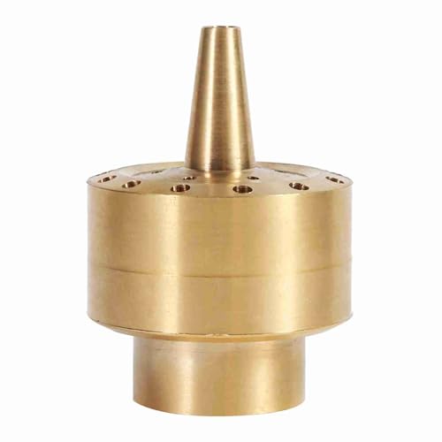 RIZGHWOY Messing Brunnendüse Wasser Sprinkler Kopf 1/4 "1/2" 3/4 "Feuerwerk Sprühkopf für Garden Pond Hotel Brunnendekoration mit 3-layerer (1/6 15.5-17,5 cm Kopfumfang) von RIZGHWOY