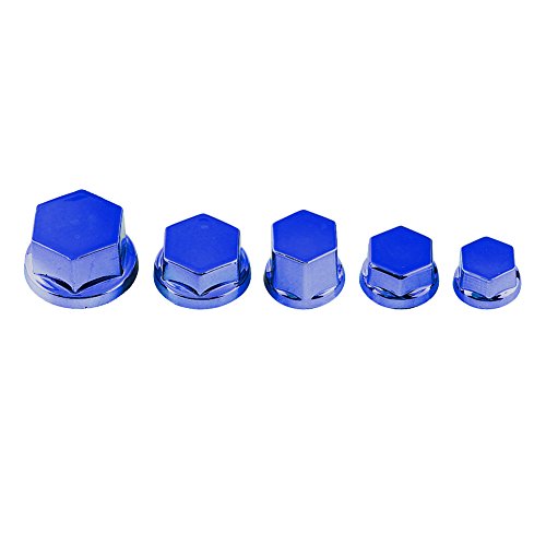 RIZGHWOY Motorradschraube Nussschraube/Befestigungskappe 30pcs Dekorative Abdeckung für Fit für für, Resistantes Stilvolles Motorgetriebe Primär Universal für die Meisten Motorräder (BLUE) von RIZGHWOY