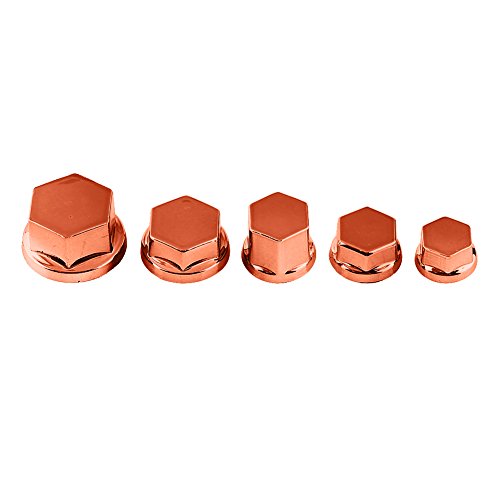 RIZGHWOY Motorradschraube Nussschraube/Befestigungskappe 30pcs Dekorative Abdeckung für Fit für für, Resistantes Stilvolles Motorgetriebe Primär Universal für die Meisten Motorräder (ORANGE) von RIZGHWOY