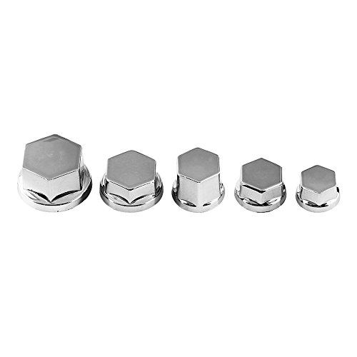 RIZGHWOY Motorradschraube Nussschraube/Befestigungskappe 30pcs Dekorative Abdeckung für Fit für für, Resistantes Stilvolles Motorgetriebe Primär Universal für die Meisten Motorräder (SILVER) von RIZGHWOY