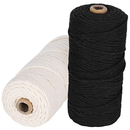RIZGHWOY Natürliches Baumwollseil 3 Mm Lace Line mit Geflochtenem Draht für Handwerksstricken 100m X 2 für -Kleiderbügel, Hochzeitsdekorationen RIZGHWOY Natürliches Baumwollseil 3 Mm Lace Line mit Geflochtenem Draht für Handwerksstricken 100m X 2 für -Kleiderbügel, Hochzeitsdekorationen von RIZGHWOY