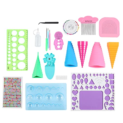 RIZGHWOY Papierquilling Kit Highend Handmade Paper Card Crafts Quilling Tool Kit für DIY Scrapbooking Accessoire für Dekoration/Kunstliebhaber von RIZGHWOY