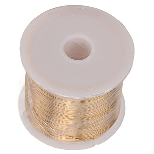 RIZGHWOY Schmuckkupferdraht Flexibel 0,3 Mm 100 Meter DIY -Handwerksdraht -Wrap für Schmuckherstellung, Halsketten, Armbänder, Ohrringe für Handwerk Golden RIZGHWOY Schmuckkupferdraht Flexibel 0,3 Mm 100 Meter DIY -Handwerksdraht -Wrap für Schmuckherstellung, Halsketten, Armbänder, Ohrringe für Handwerk Golden von RIZGHWOY