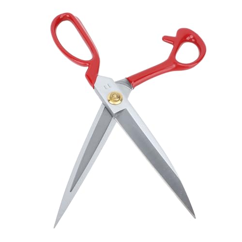 RIZGHWOY Schneiderschere und Gewinde Nipper Ergonomic Gummi Griff Stoffschere für Vielseitige Basteln, Geeignet für die Meisten Altersgerechten Personen, 2pcs (Red Griff 11 Zoll) von RIZGHWOY