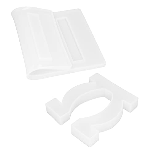 RIZGHWOY Silikonharz DIY Silikonform für Desktop -Plattform -Rack, Einfach zu Enttäuschen für Home Office Decor, Weißes Material (O-förmiger Fuß + Tischset 60-784) von RIZGHWOY