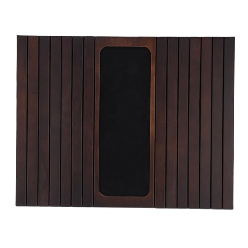 RIZGHWOY Sofa Arm Tablett Couch Armlehnenschale Sessel mit Nicht Rutschem Silikon für Fernseher Snacks Fernbedienung Telefon 17.13x13.39in (BROWN) von RIZGHWOY