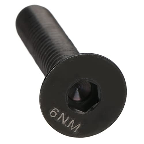RIZGHWOY Titan-Legierungsradrad Bike Stamm Schraube Headset Cap Bolt M6x30mmmm Leichter Rostproof mit Titanbolzen für 1-1/8-Straßenrad (Black) von RIZGHWOY