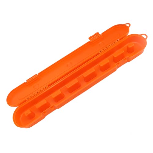 RIZGHWOY Universelle Kunststoffkettensägen -Ketten -Kettenbox -Halter -Hülle Organizer Locker Bag Protector Carrier für Haus Im Freien Orangefarbene Kettensägen -Ketten -Kettenbox (ORANGE) von RIZGHWOY