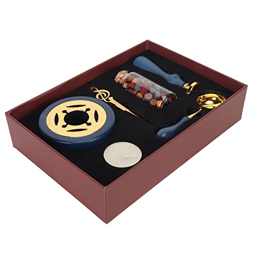 RIZGHWOY Wachsversiegelungsstempel Set Elegant Retro Design Breites Anwendung für Buchstaben Kalender - Blau RIZGHWOY Wachsversiegelungsstempel Set Elegant Retro Design Breites Anwendung für Buchstaben Kalender - Blau von RIZGHWOY