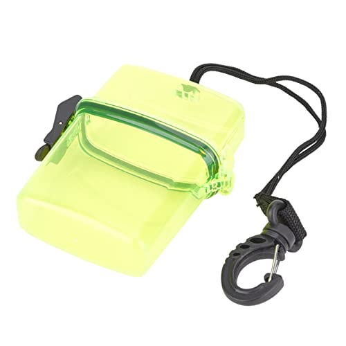 RIZGHWOY Wasserdichtes Kajak -Aufbewahrungsbox Kunststoff Kajak Dichtkasten Transparenter Trockenbeutel mit Kletterschnalle für Kamera -Telefon Kajak -Kanu (Transparentes Gelb) von RIZGHWOY