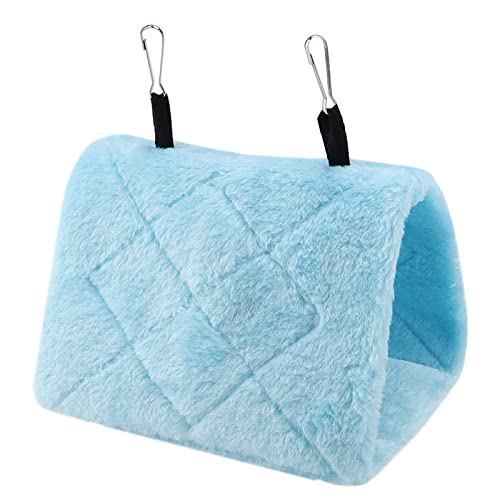 RIZGHWOY Winter Warmes Vogel Weiche Plüsch Hängematte Hängende Käfig Zelt Zelt Warmes Bett Haustier Spielzeug für Vogelnestschuppen mit Haken Design (S) von RIZGHWOY
