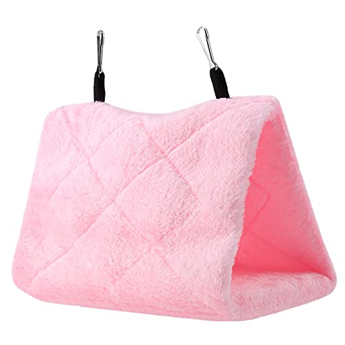 RIZGHWOY Winter Warmes Vogel Weiche Plüsch Hängematte Hängende Käfig Zelt Zelt Warmes Bett Haustier Spielzeug für Vogelnestschuppen mit Haken Design (S) von RIZGHWOY