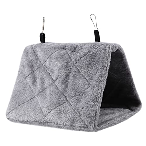 RIZGHWOY Winter Warmes Vogel Weiche Plüsch Hängematte Hängende Käfig Zelt Zelt Warmes Bett Haustier Spielzeug für Vogelnestschuppen mit Haken Design (S) von RIZGHWOY