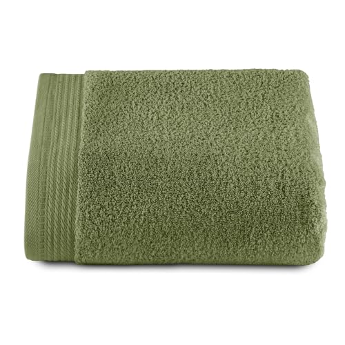 RIZO Top Towel - 1 Duschtuch, großes Duschtuch, Badetücher, 100% gekämmte Baumwolle, 600 g/m², Maße 100 x 150 cm, Blatt von Top Towel