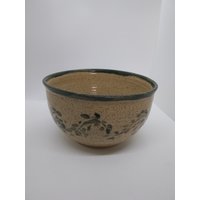 Grüner Efeu Servierteller Salat Rührschüssel von RIchmanPottery