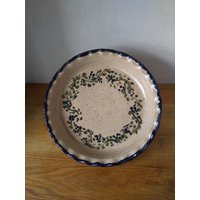 Hand Geworfen Steinzeug Tortenplatte 9 "Ofensichere Backform von RIchmanPottery